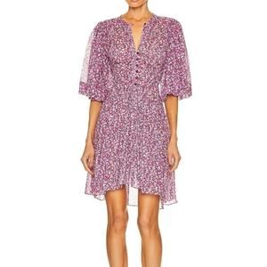Etoile Isabel Marant Airy Cotton Floral Summer Sun Dress